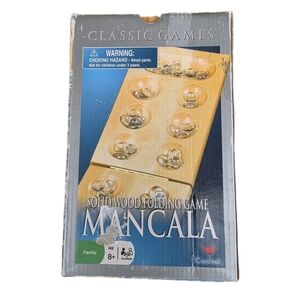 Mancala Solid Wood Folding Board Game By Cardinal Family Game Classic Game